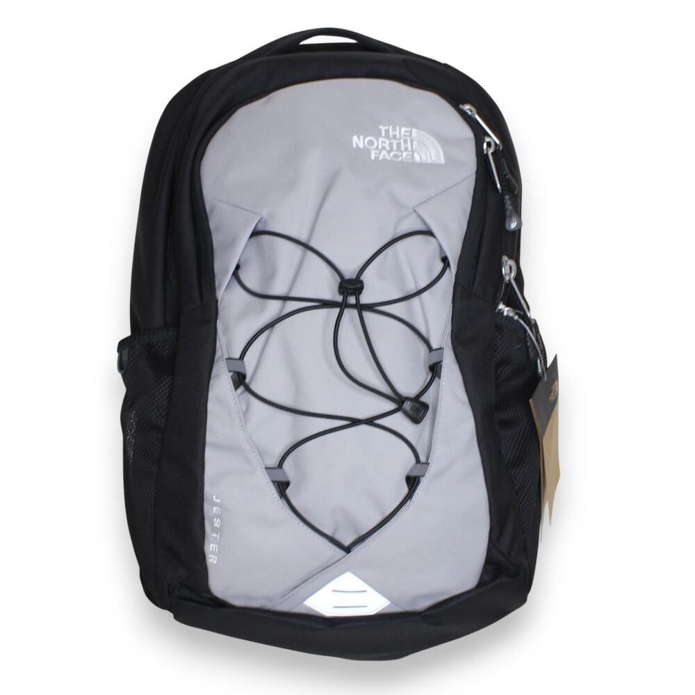 The North Face Unisex Jester Day Pack Travel Hike Student Backpack Black/ Grey
